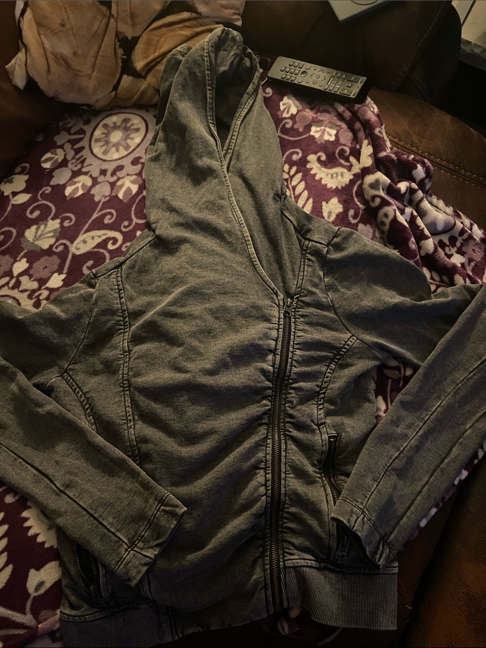 Triple Five Soul Gray Zip-Up Hoodie